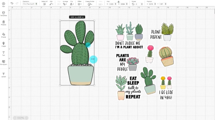 Designing Laminated Waterproof Stickers with Cricut